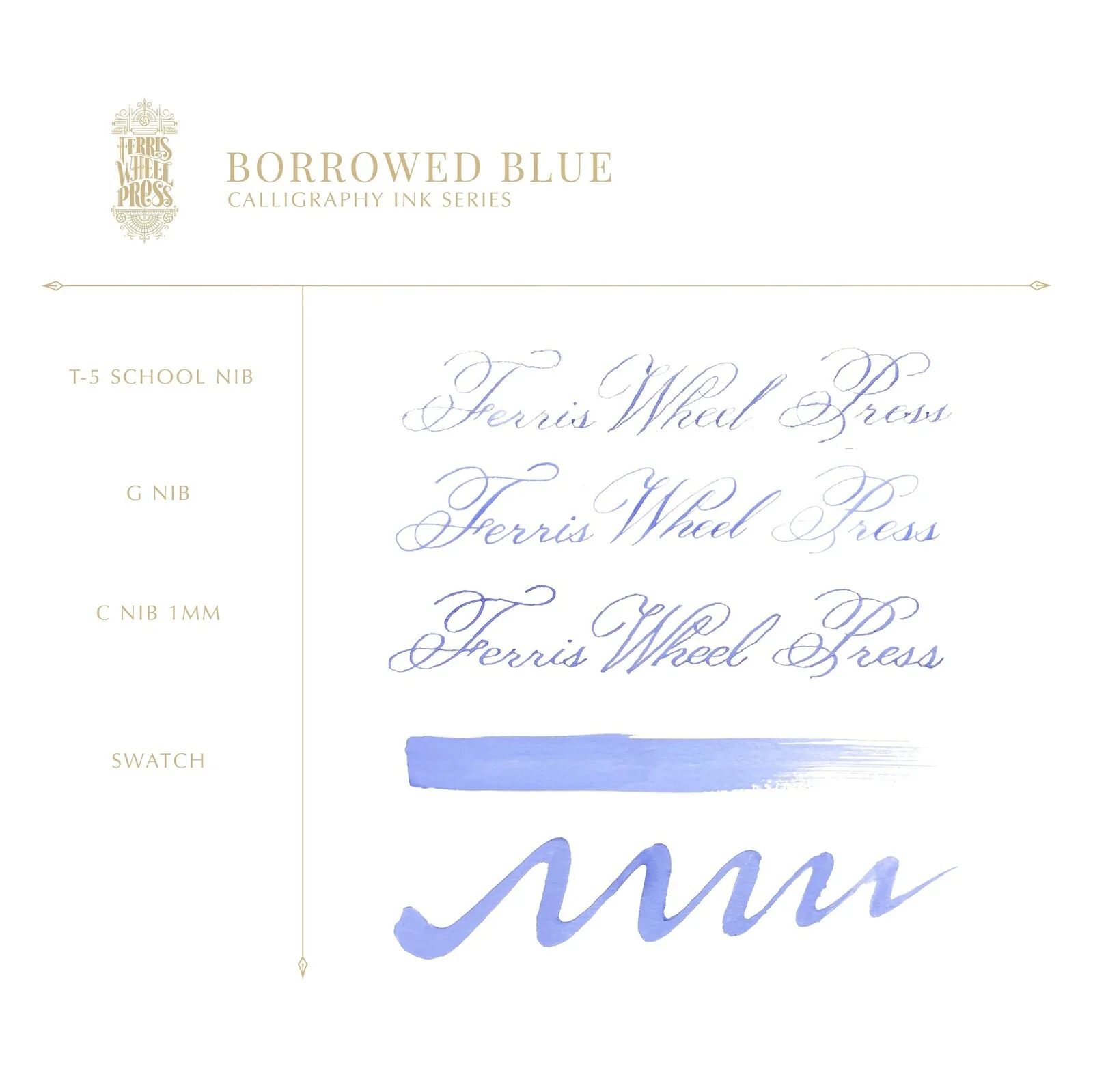 Tusz  do kaligrafii Ferris Wheel Press | Fanciful Events: Borrowed Blue 28ml - Image 3