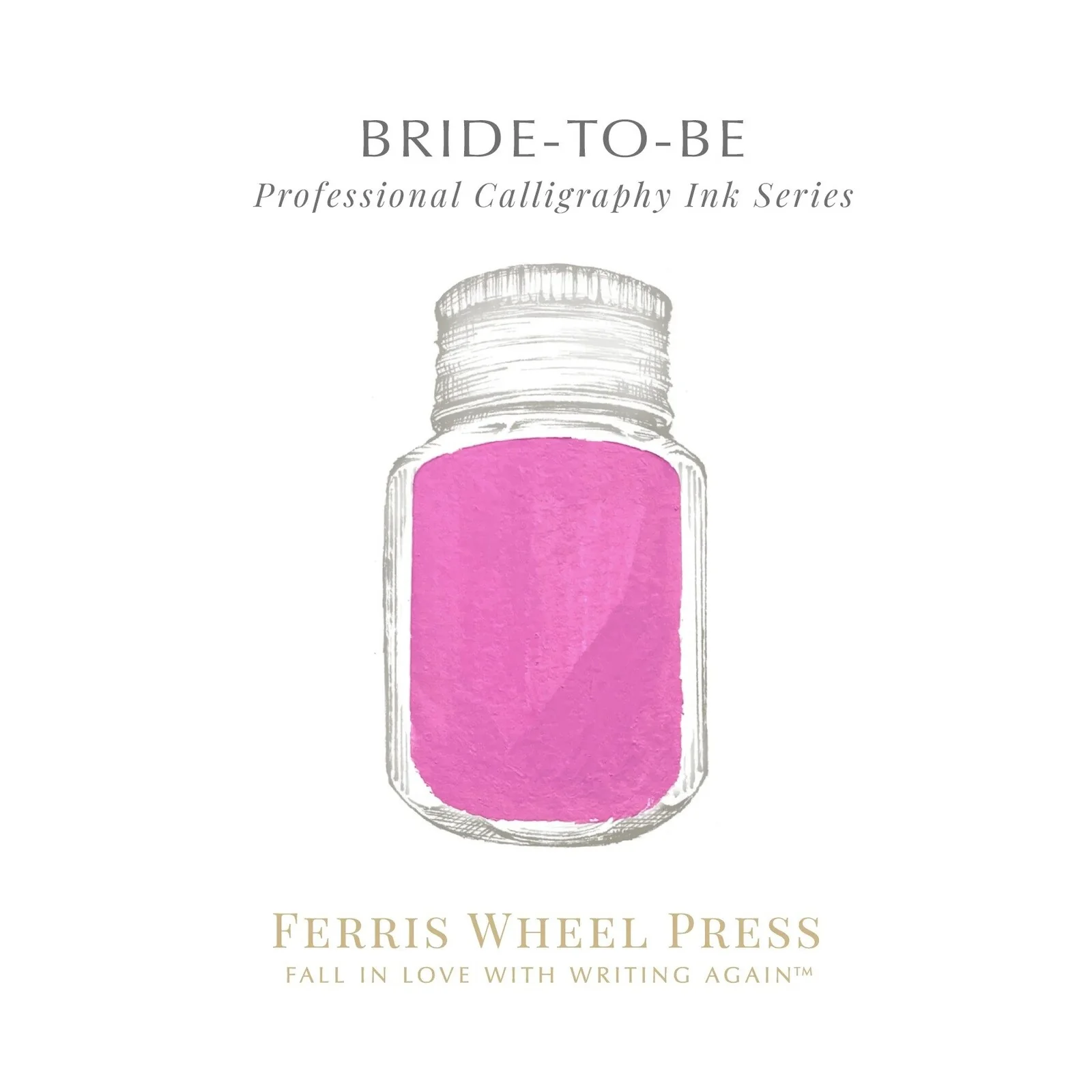 Tusz  do kaligrafii Ferris Wheel Press | Fanciful Events: Bride To Be 28ml - Image 2