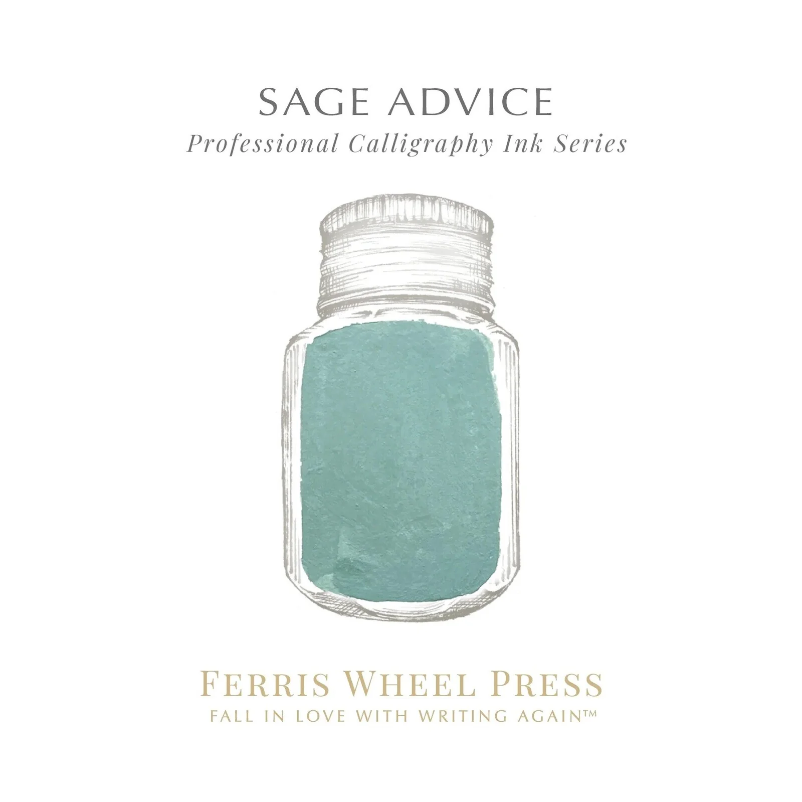 Tusz do kaligrafii Ferris Wheel Press | Fanciful Events: Sage Advice 28ml - Image 2