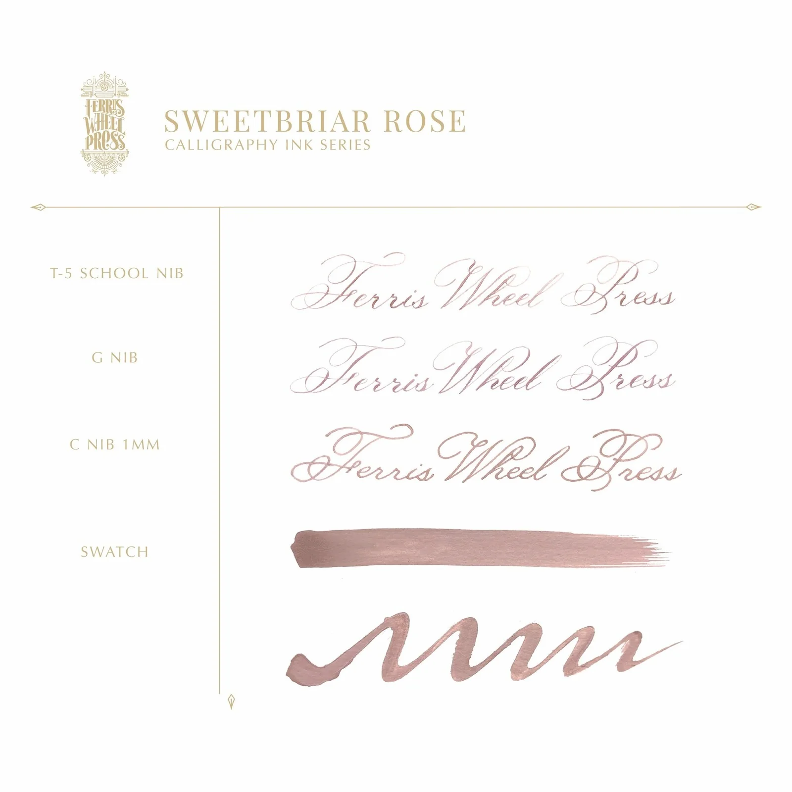 Tusz do kaligrafii Ferris Wheel Press | Fanciful Events: Sweetbriar Rose 28ml - Image 3