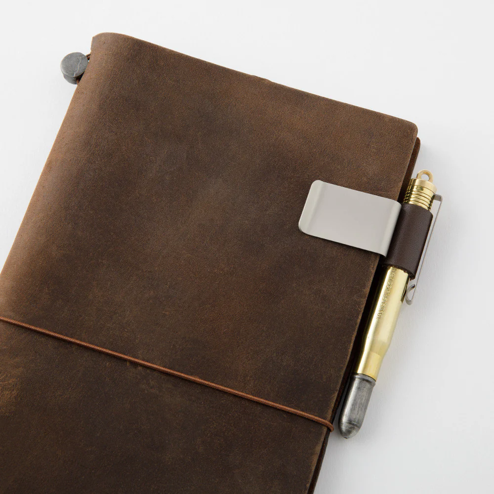 Wkład do Traveler's Notebook 016 | Uchwyt na długopis | Brązowy - Image 5