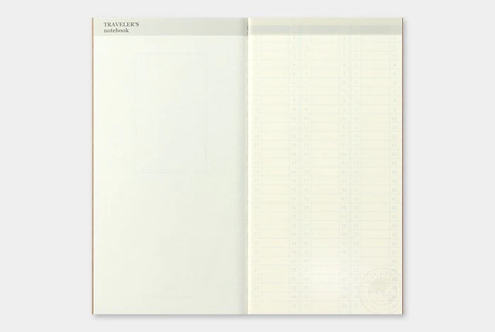 Wkład do Traveler's Notebook 018 | Kalendarz wieczny tygodniowy - Image 3