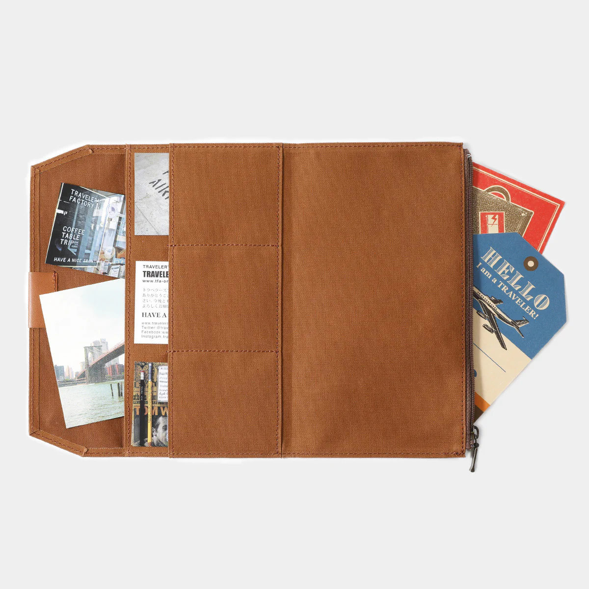 Wkład do Traveler's Notebook Kieszonka na Zamek | Brązowa - Image 8