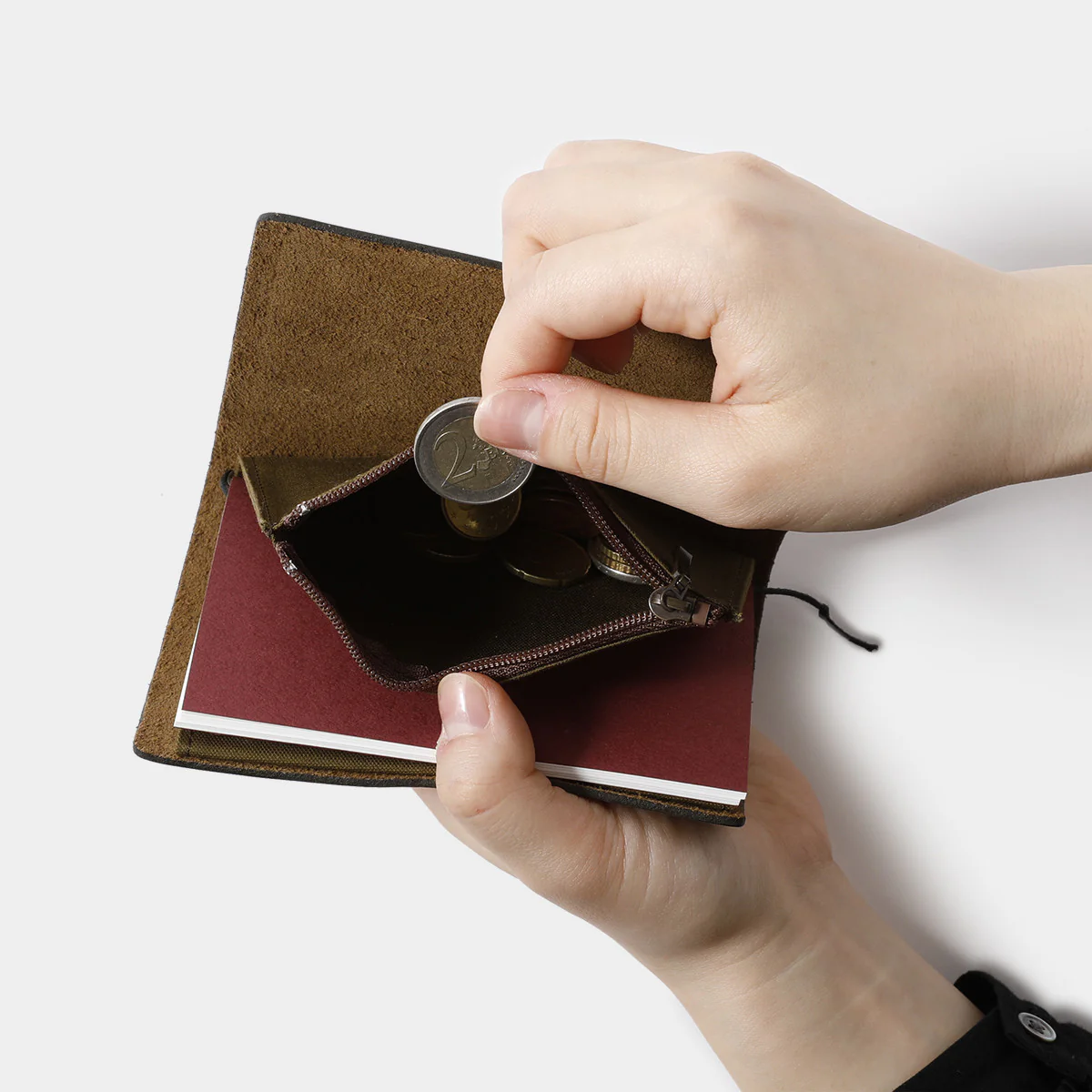 Wkład do Traveler's Notebook Passport Size Kieszonka na Zamek | Beżowa - Image 9