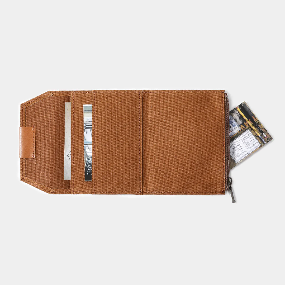 Wkład do Traveler's Notebook Passport Size Kieszonka na Zamek | Brązowa - Image 7