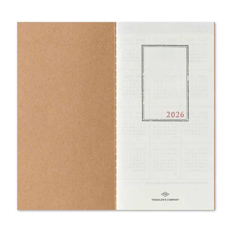 Wkład do Traveler's Noteboook 2026 | Miesięczny - Image 3