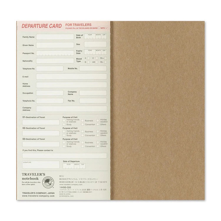 Wkład do Traveler's Noteboook 2026 | Tygodniowy wertykalny - Image 7