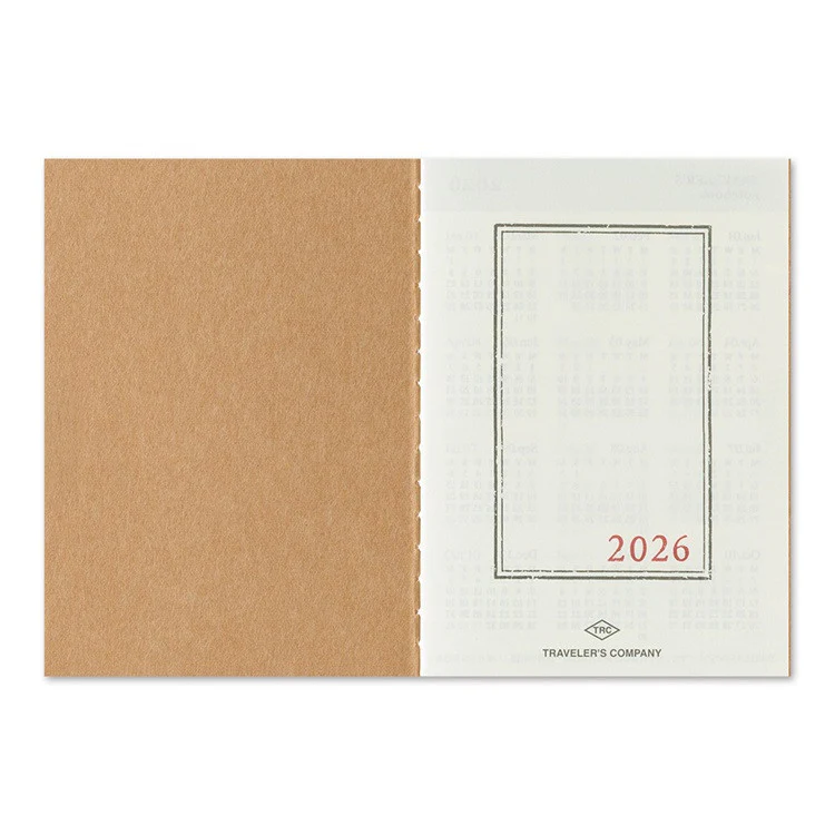 Wkład do Traveler's Noteboook Passport Size 2026 | Miesięczny - Image 3