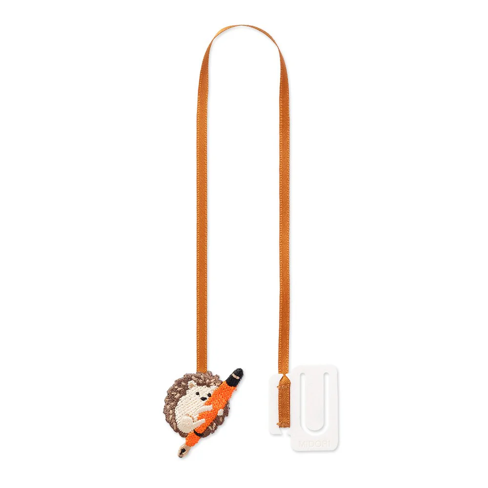 Zakładka haftowana Midori Bookmarker Clip | Jeż - Image 2