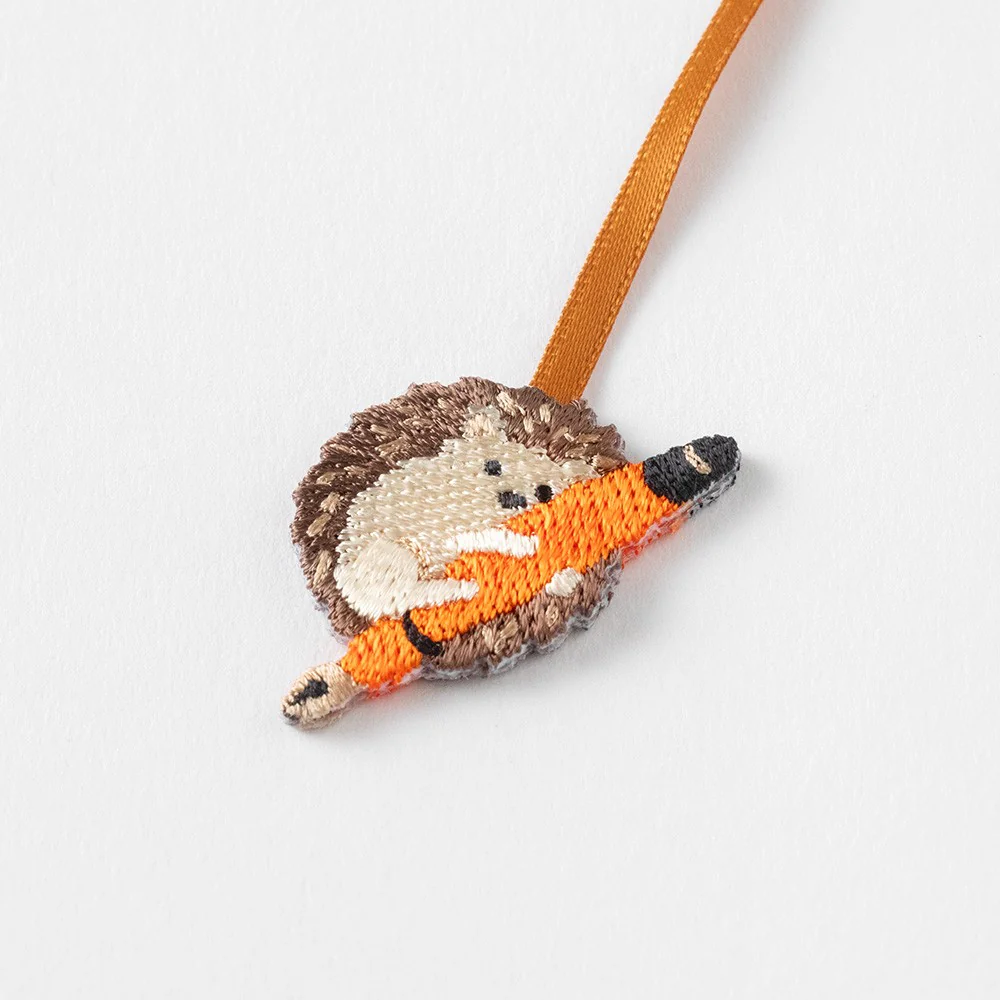 Zakładka haftowana Midori Bookmarker Clip | Jeż - Image 3