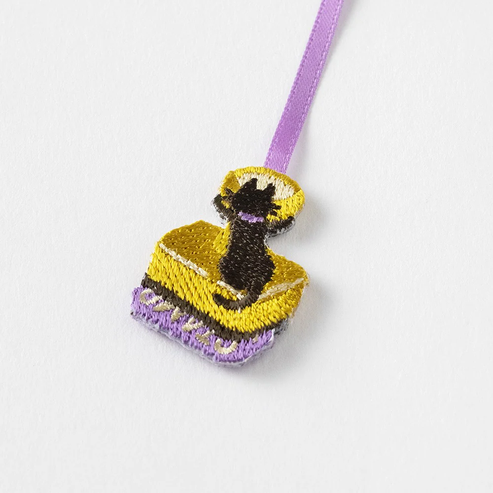 Zakładka haftowana Midori Bookmarker Clip | Kot - Image 3
