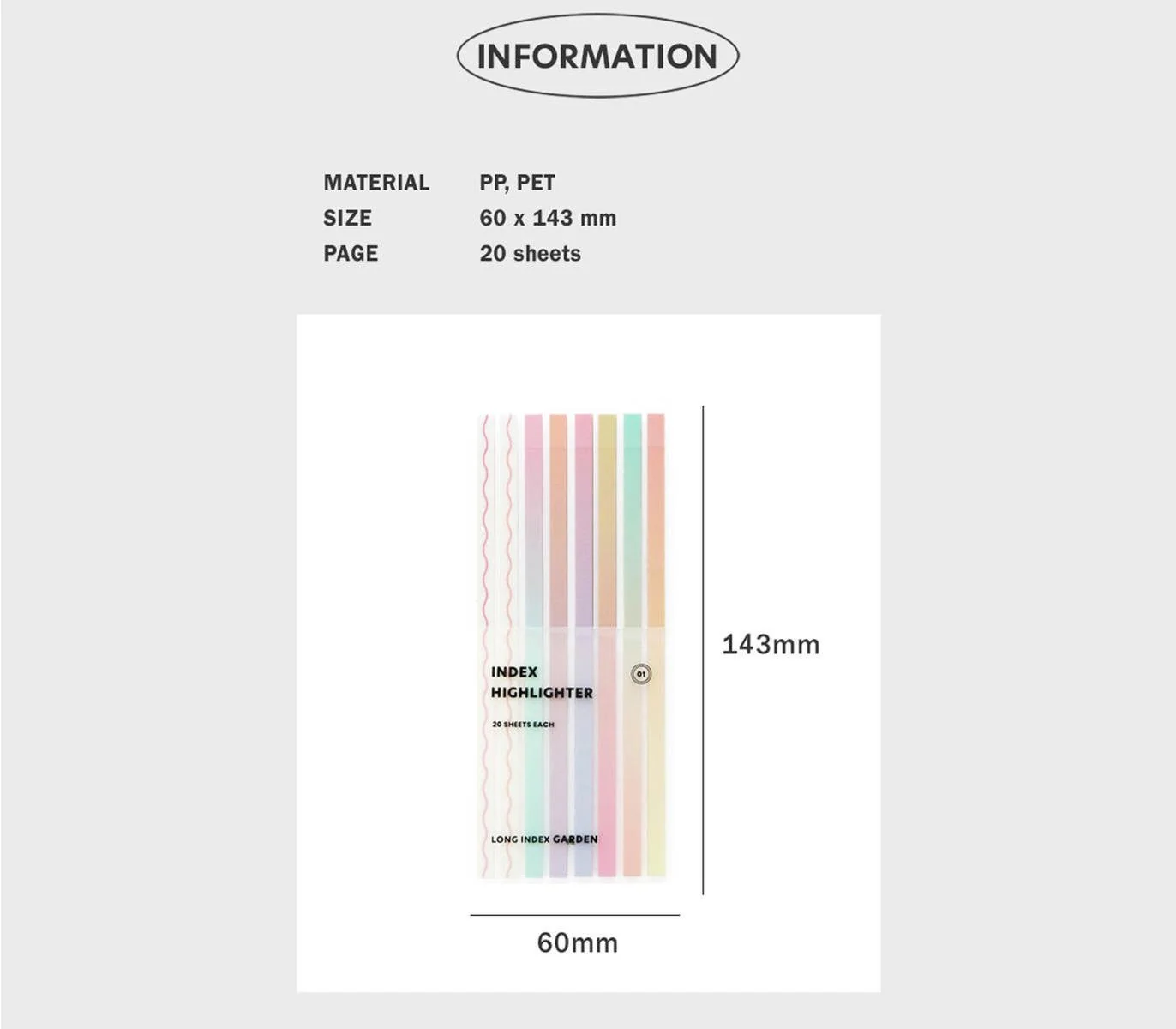 Zakładki indeksujące ICONIC Long Index Highlighter - Image 6