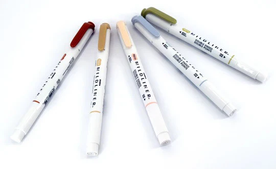 Zakreślacz dwustronny MILDLINER z podwójną końcówką Zebra | Neutralny - Image 2