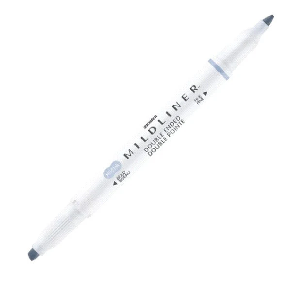 Zakreślacz dwustronny MILDLINER z podwójną końcówką Zebra | Neutralny - Image 3