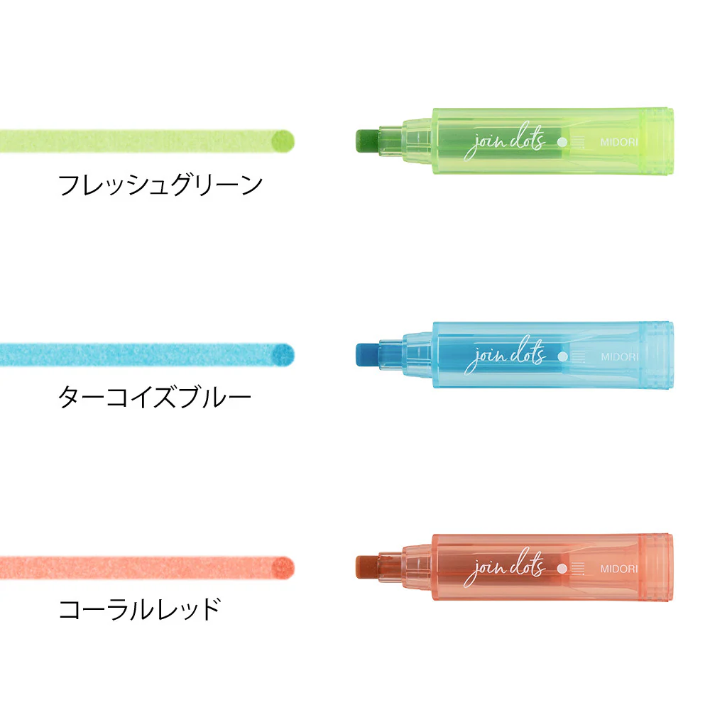 Zakreślacze Midori Connecting Pen Join Dots | Bright - Image 4