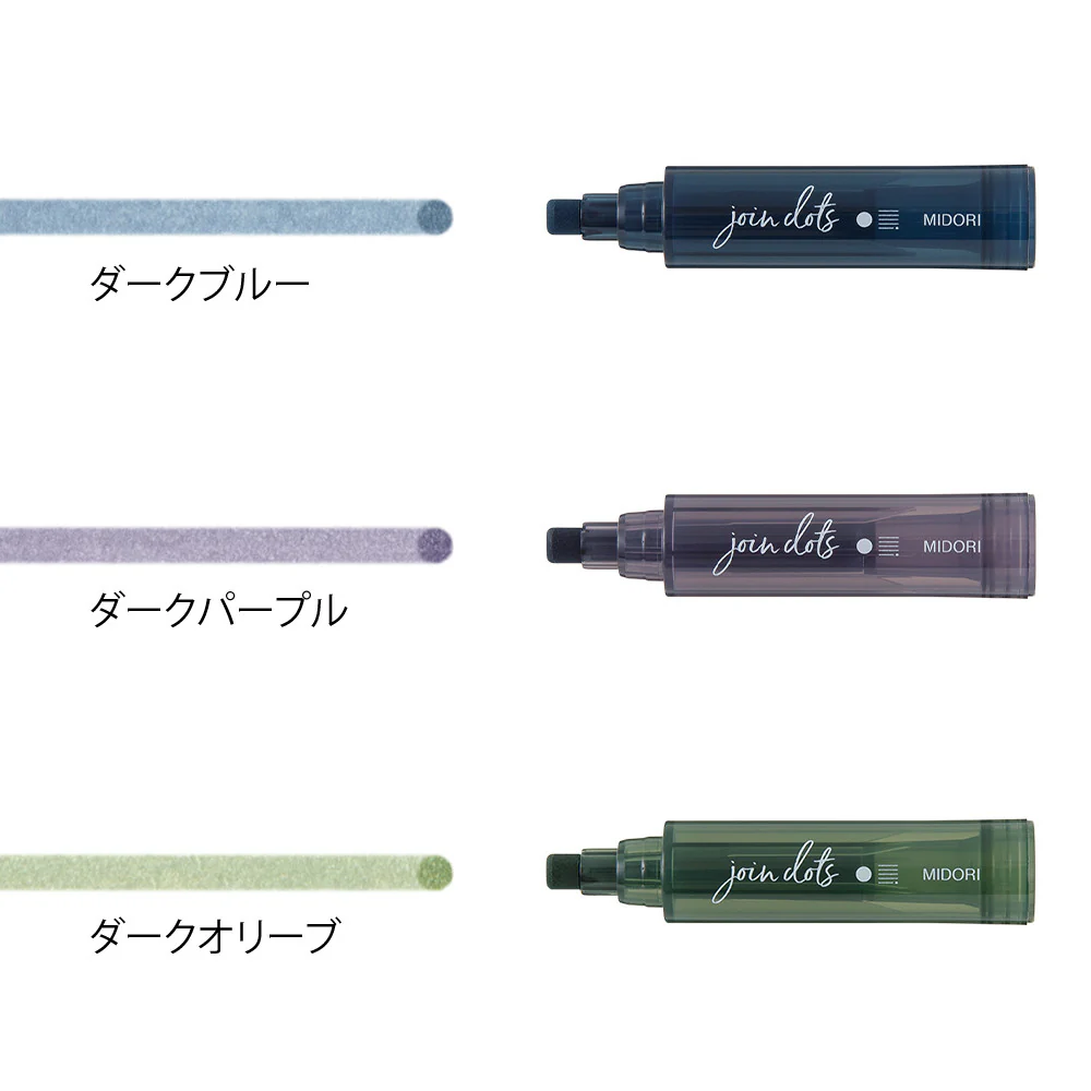 Zakreślacze Midori Connecting Pen Join Dots | Dark - Image 4