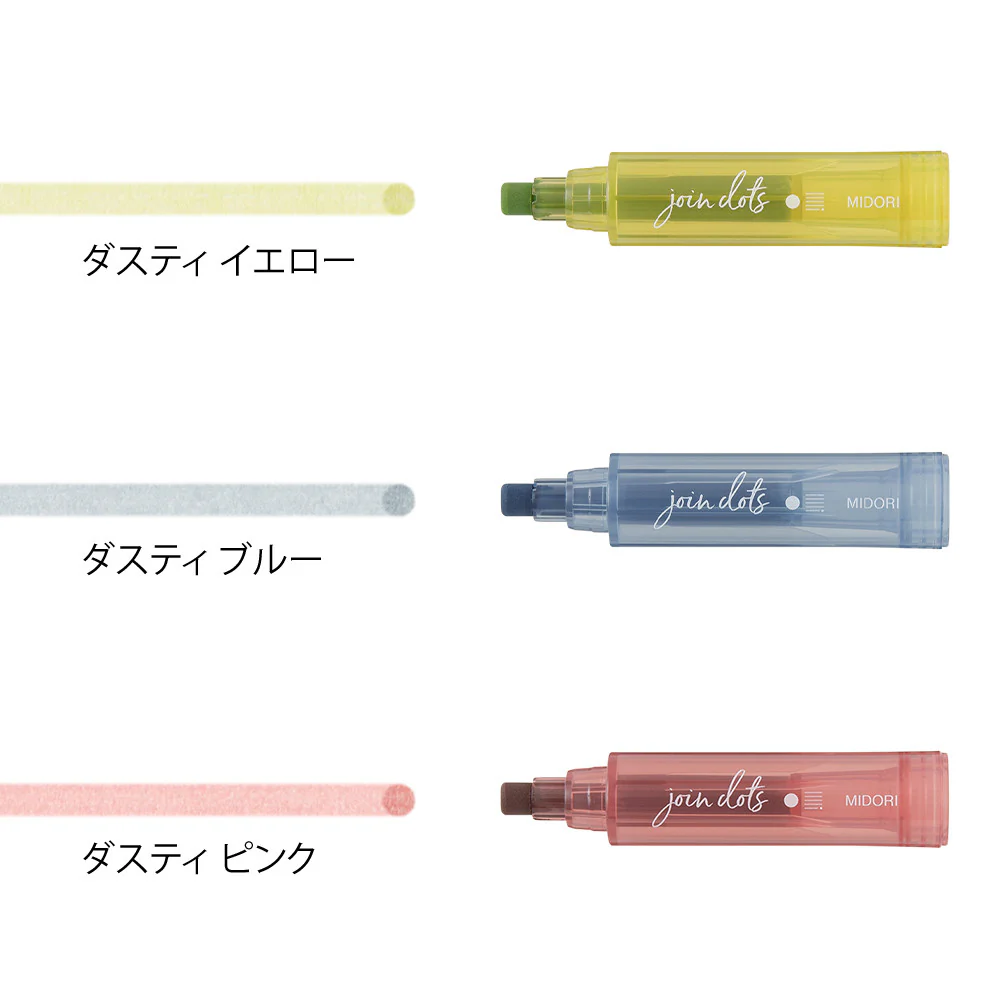 Zakreślacze Midori Connecting Pen Join Dots | Dusty - Image 4