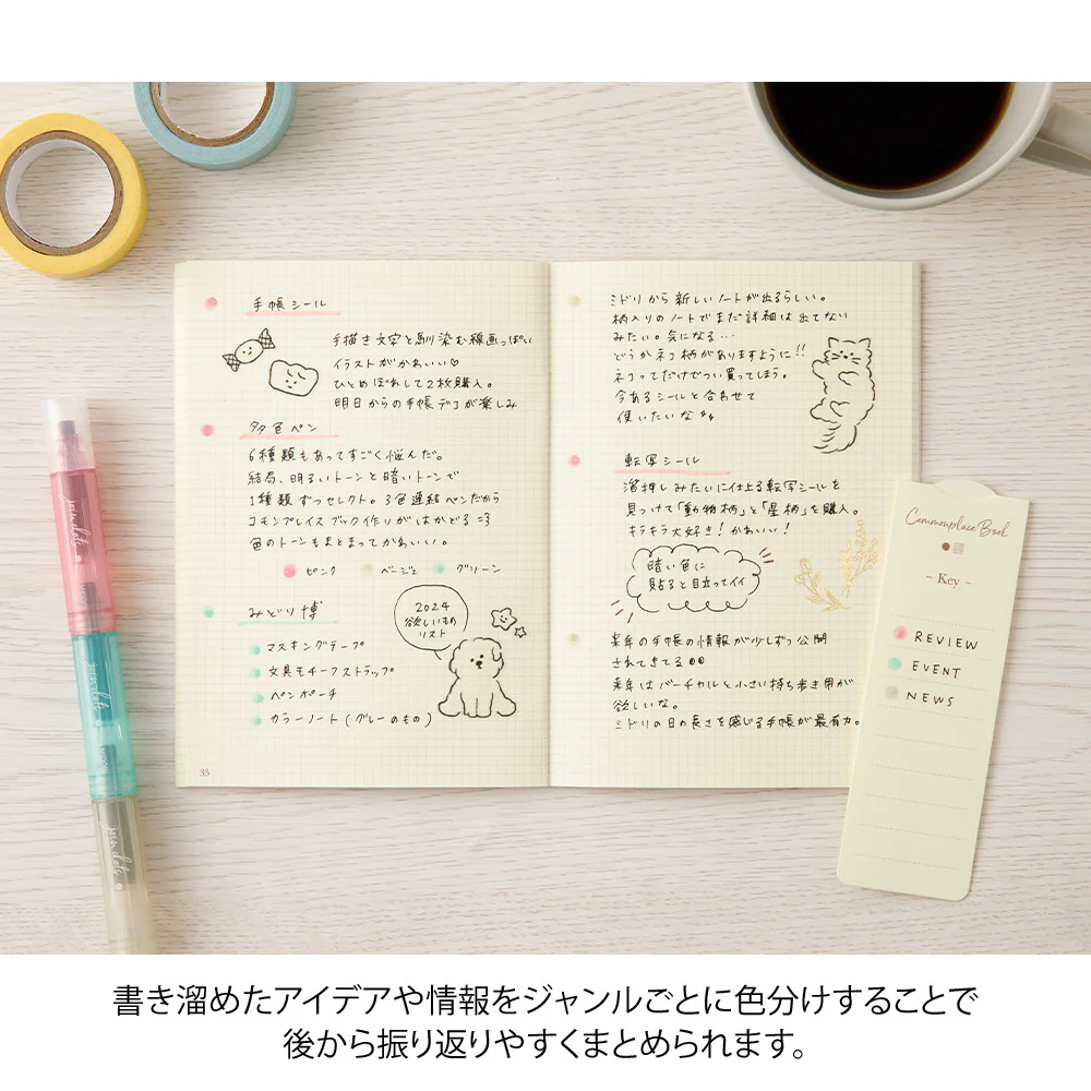 Zakreślacze Midori Connecting Pen Join Dots | Milky - Image 6
