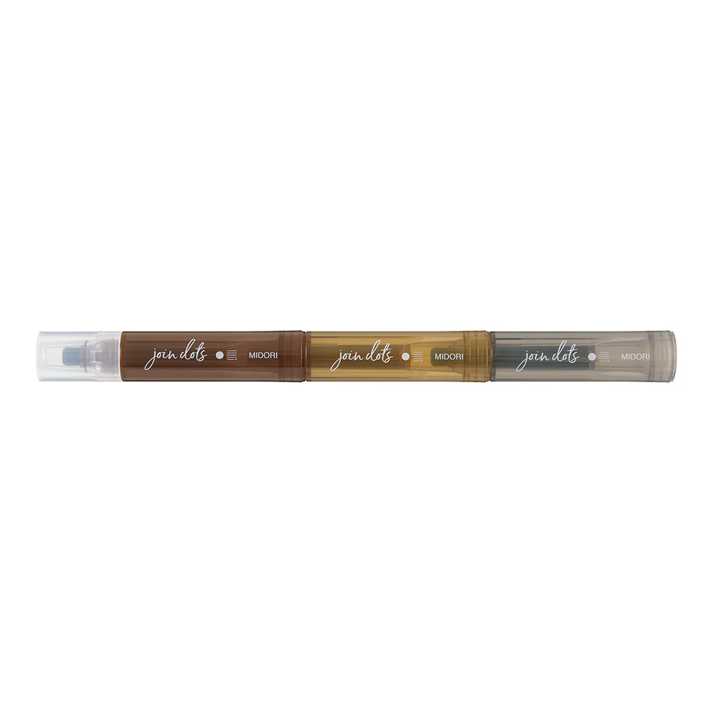 Zakreślacze Midori Connecting Pen Join Dots | Mocha - Image 2