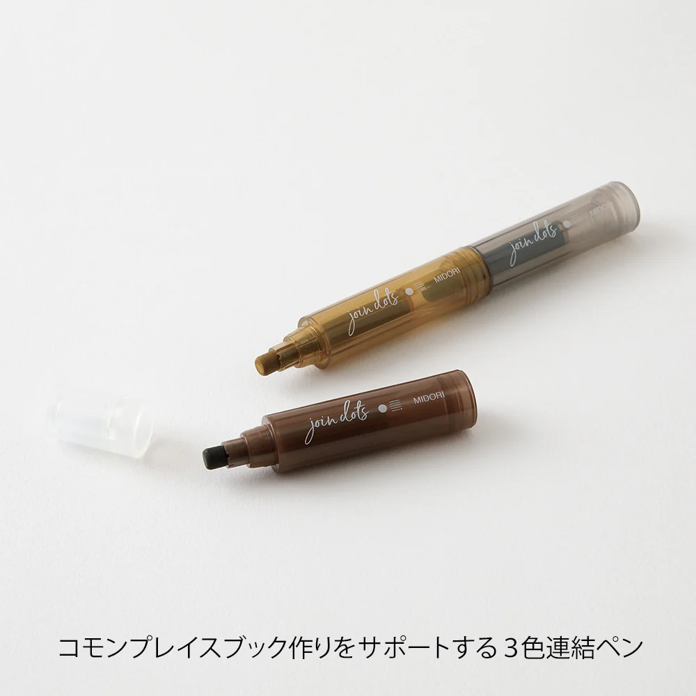 Zakreślacze Midori Connecting Pen Join Dots | Mocha - Image 3