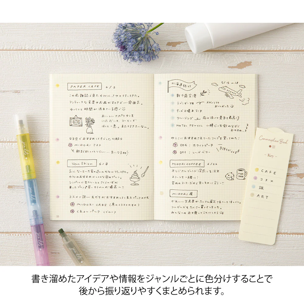 Zakreślacze Midori Connecting Pen Join Dots | Pastel - Image 6