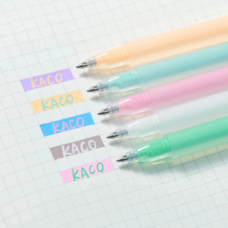 Zestaw akrylowych długopisów żelowych KACO Base - Image 3