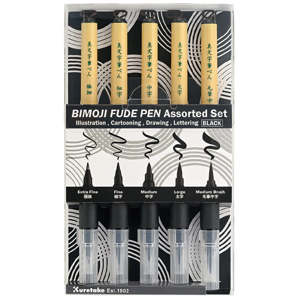 Zestaw Brush Penów BIMOJI Kuretake Zig | Inktober 2024 - Image 2