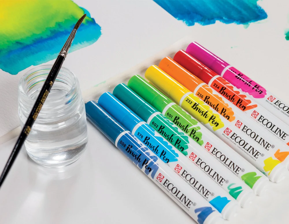 Zestaw brush penów Talens Ecoline 15 sztuk - Image 5