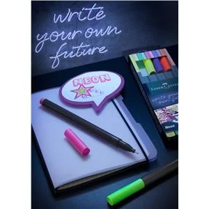 Zestaw cienkopisów Faber Castell Grip Finepen Neon - Image 2