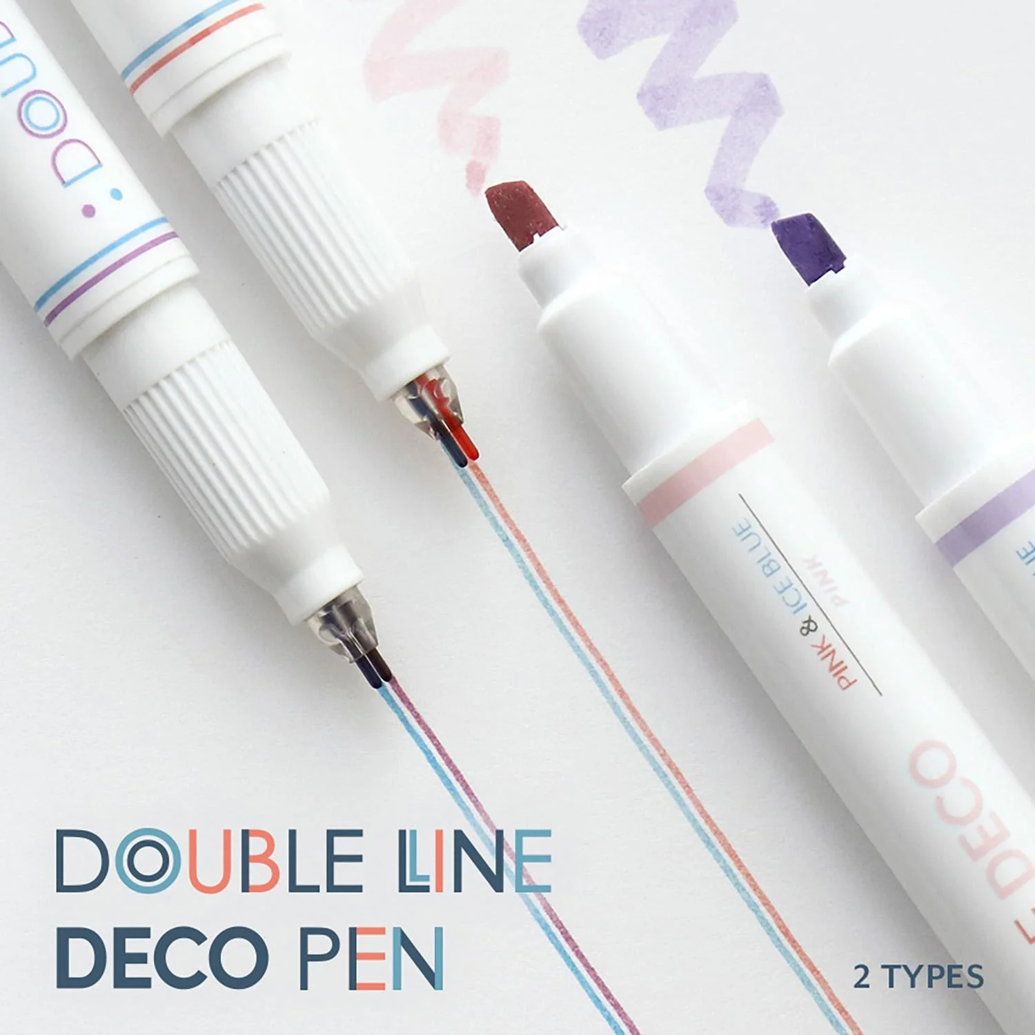 Zestaw długopisów ICONIC Double Line Deco Pen | Spring - Image 2