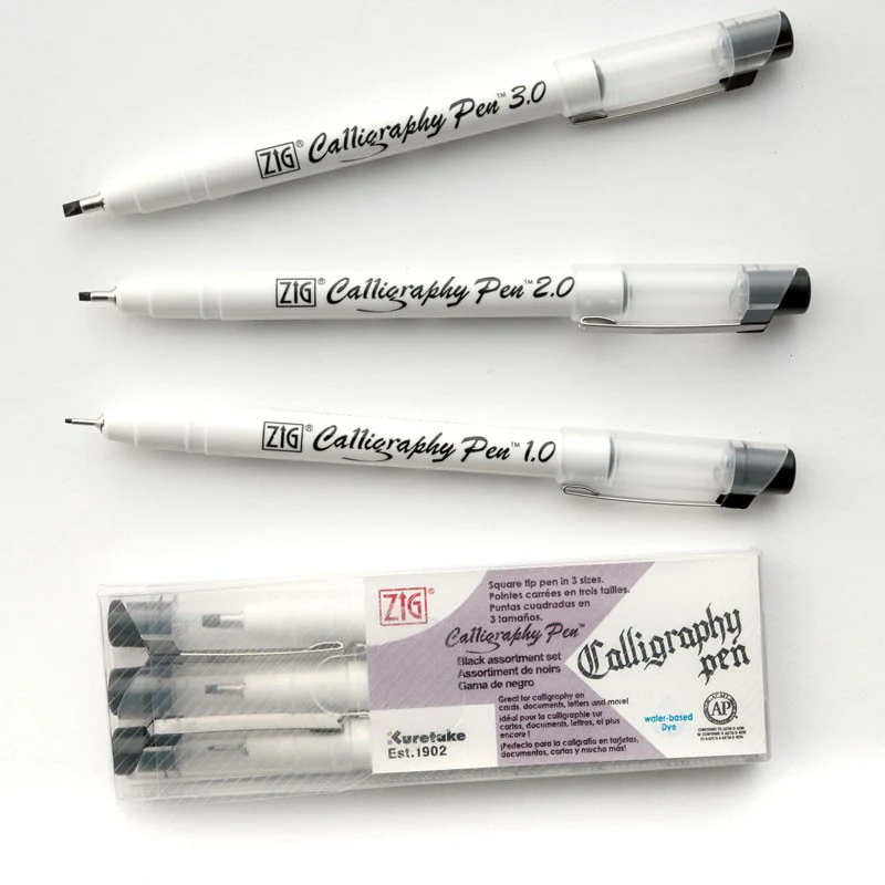 Zestaw do kaligrafii Kuretake Zig Calligraphy Pen Square Tip - Image 5