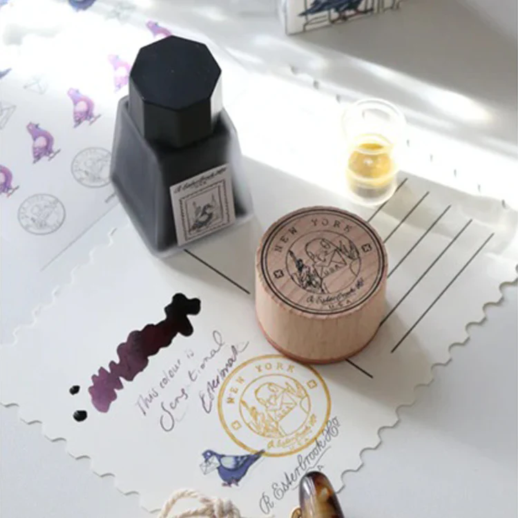 Zestaw Esterbrook Atrament + Stempel | Pigeon Poop - Image 2