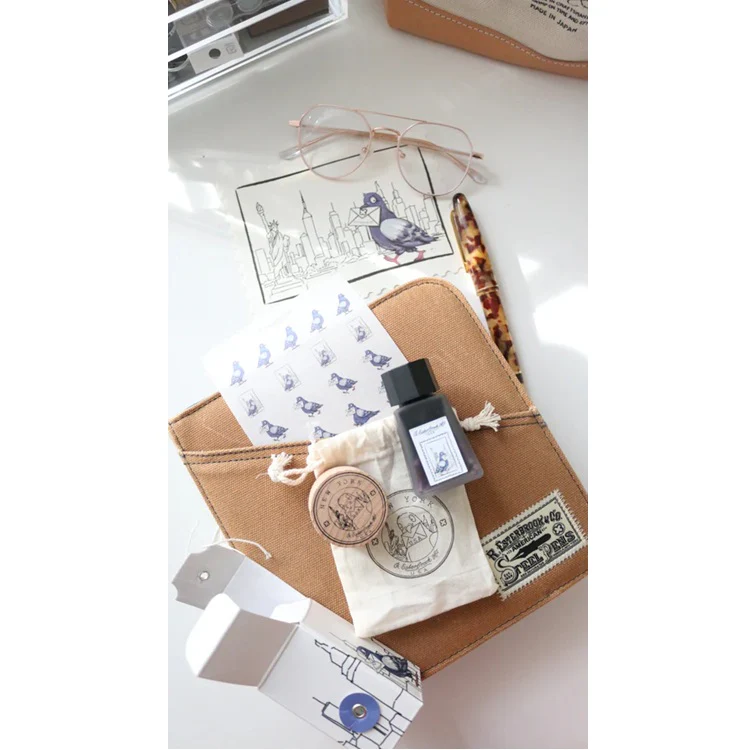 Zestaw Esterbrook Atrament + Stempel | Pigeon Poop - Image 7