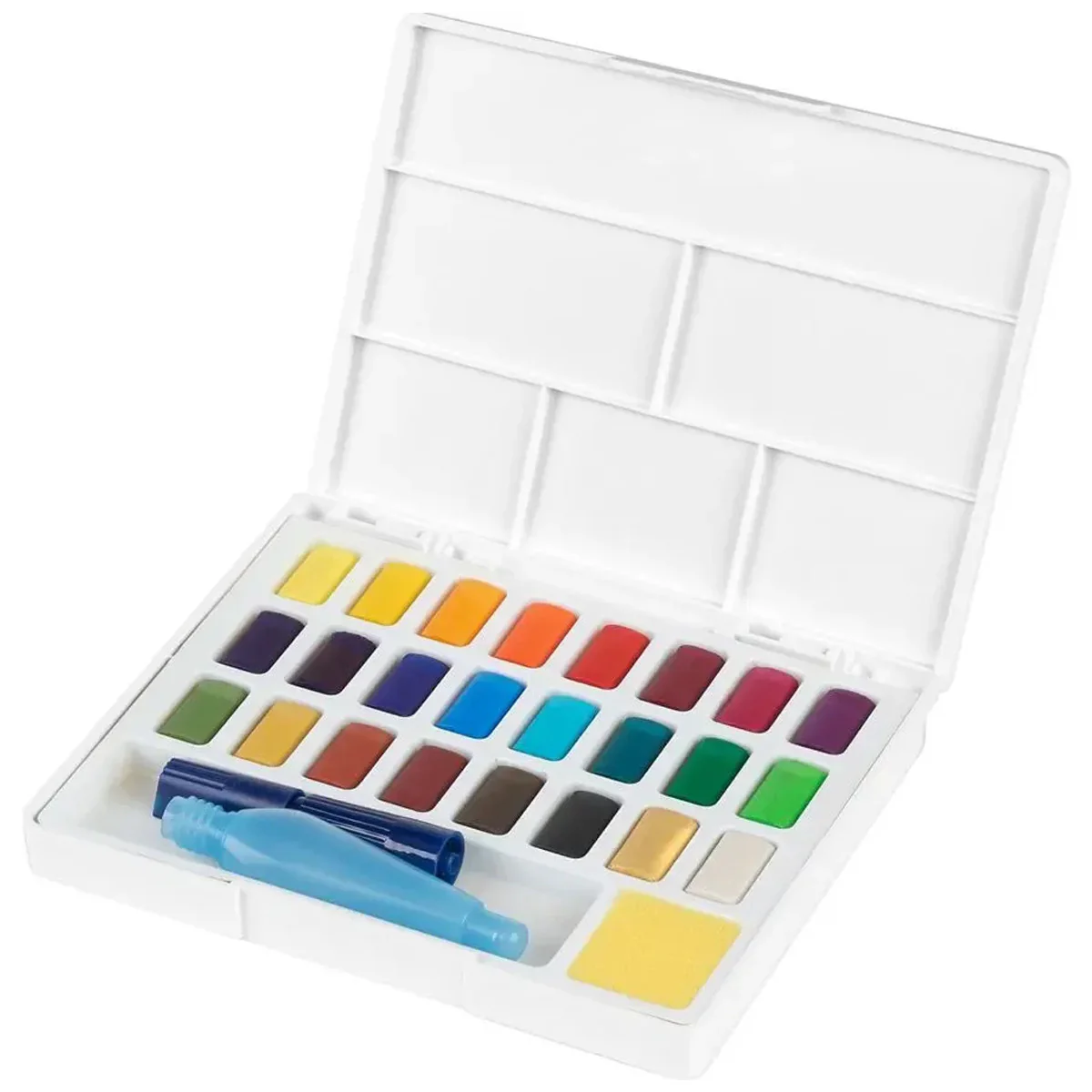 Zestaw farb akwarelowych Faber-Castell Creative Studio z pędzlem | 24 kolory - Image 2