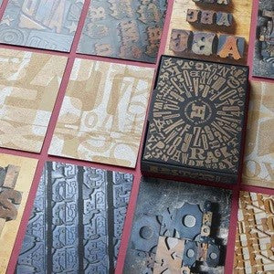 Zestaw kartek pocztowych Historia Druku - The Hamilton Wood Type Collection - Image 2