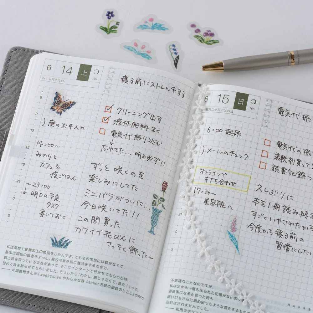 Zestaw naklejek Hobonichi | iyo okumi: My Garden - Image 4