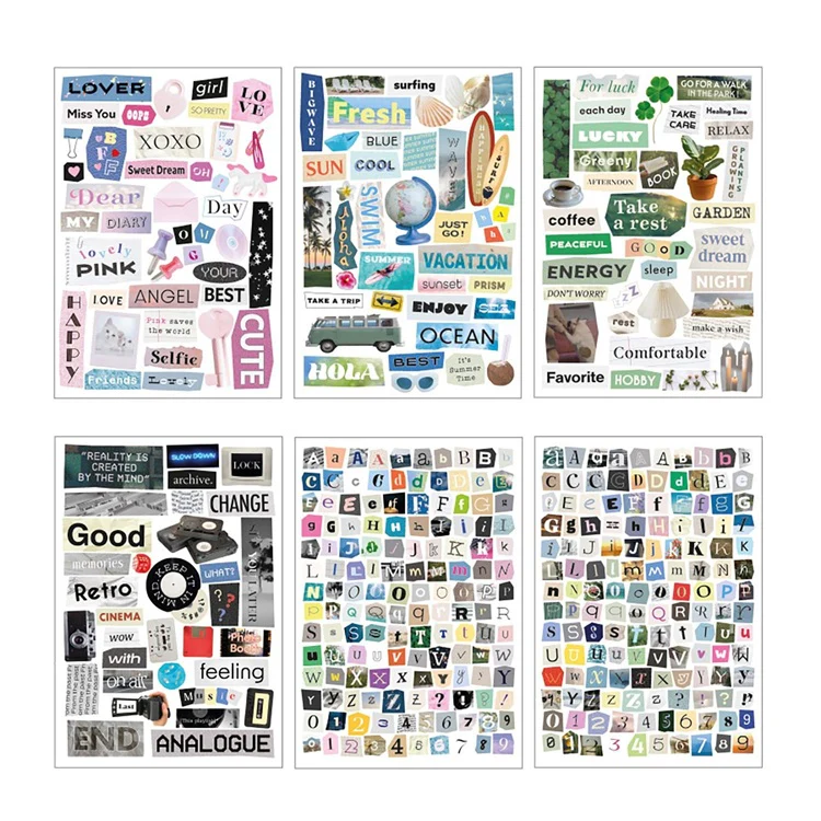 Zestaw naklejek ICONIC Magazine Collage - Image 2
