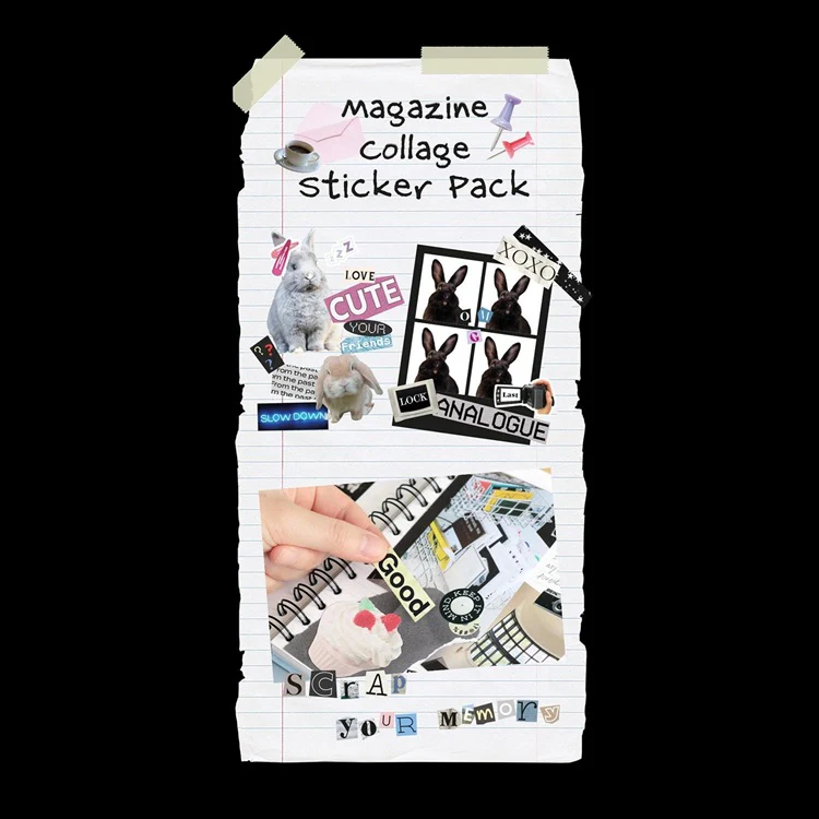 Zestaw naklejek ICONIC Magazine Collage - Image 7