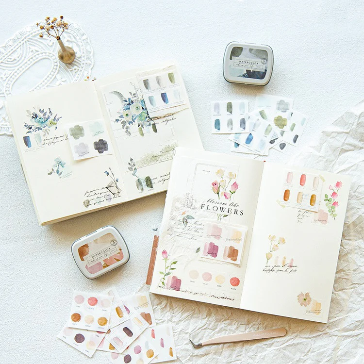 Zestaw naklejek Mini Tin Palette Watercolor| 06 - Image 7