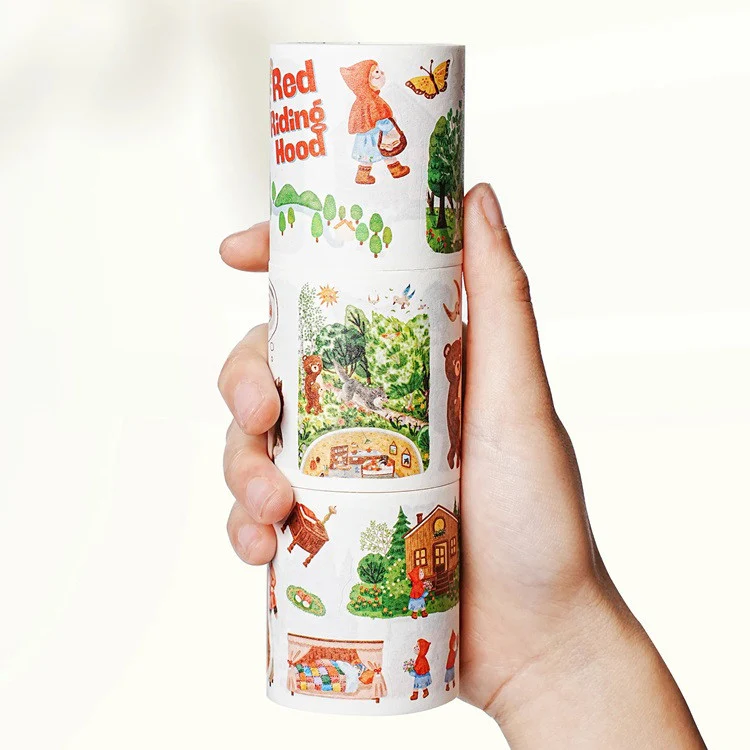Zestaw naklejek w Taśmie Washi | Czerwony Kapturek - Image 3