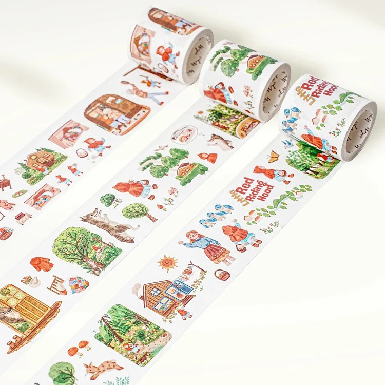 Zestaw naklejek w Taśmie Washi | Czerwony Kapturek - Image 7