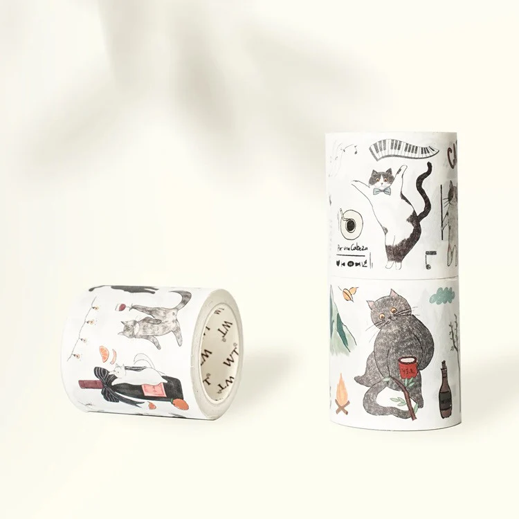 Zestaw naklejek w taśmie Washi | Kocia zabawa - Image 4