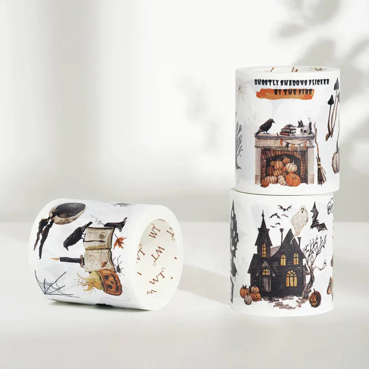 Zestaw naklejek w taśmie Washi | Nawiedzony dom - Image 2