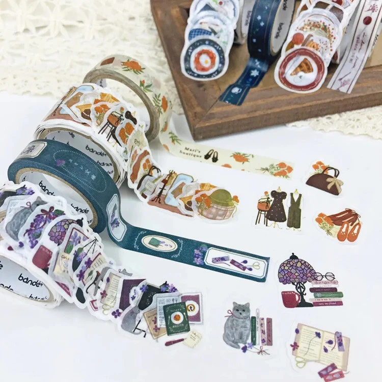 Zestaw naklejek Washi w taśmie | Księgarnia Sumire Bunko - Image 5