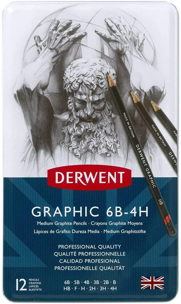 Zestaw ołówków Derwent Graphic Pencils 12 sztuk - Image 3