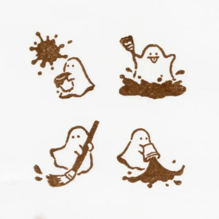 Zestaw pieczątek drewnianych | Psotny duszek - Image 3