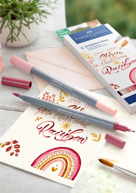 Zestaw pisaków akwarelowych Faber-Castell Goldfaber | Boho - Image 3