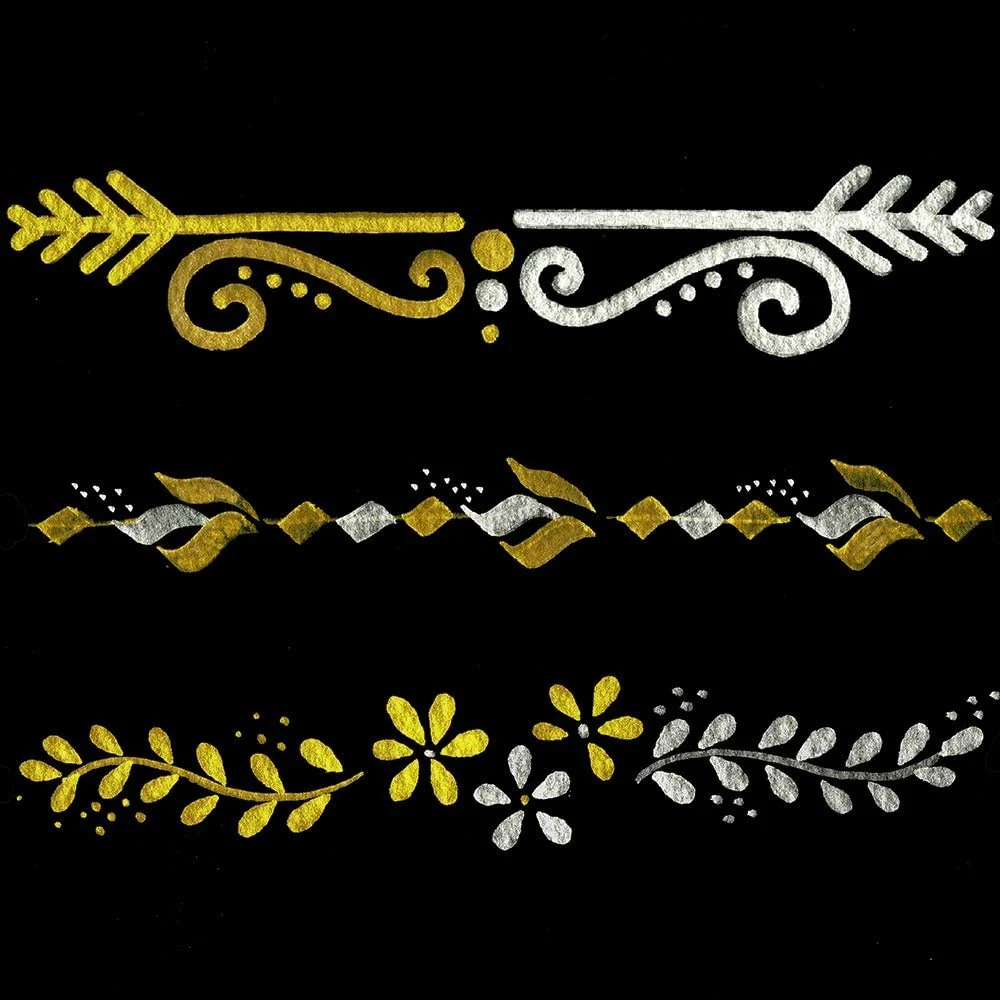 Zestaw pisaków Kuretake Zig Gold & Silver Assortment Set - Image 4