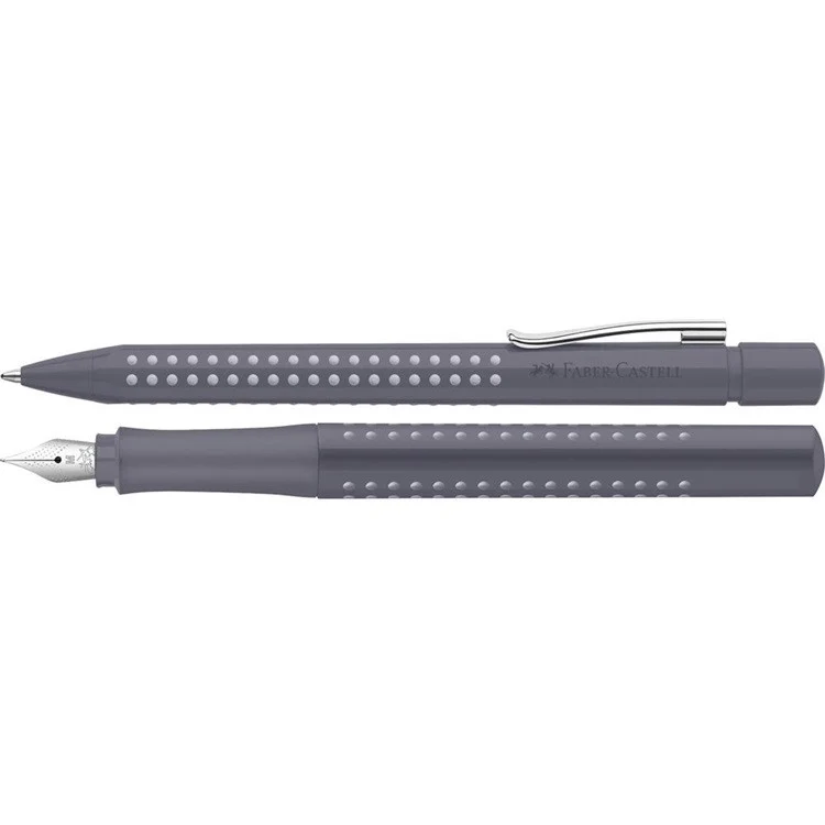 Zestaw prezentowy Faber-Castell Grip 2011 Dapple Gray - Pióro wieczne i długopis - Image 3