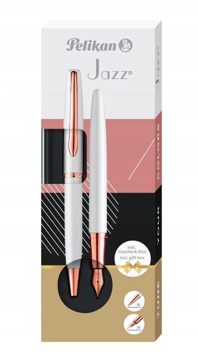 Zestaw prezentowy pióro wieczne i długopis Pelikan Jazz Noble | Pearl - Image 4